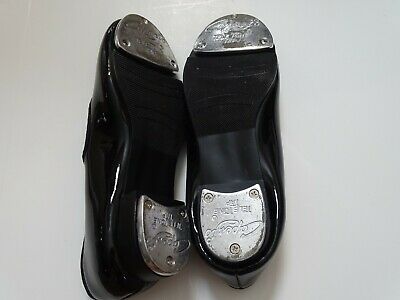 BLACK CAPEZIO TAP DANCE SHOES Mary Jane elastic strap girls 1.5 M - Fresh Stock Dated October 2025