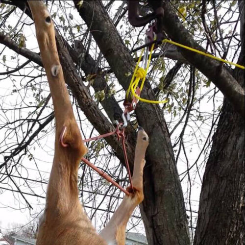 Tourbon Hunting Deer Lifting Tool Gambrel Pully Hoist Set Heavy Duty 440 Lbs - Fresh Stock Dated October 2025