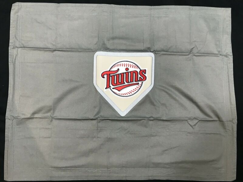 Pottery Barn PB Teen Set/2 Gray Minnesota Twins MLB Patch Standard Shams - Fresh Stock Dated October 2025