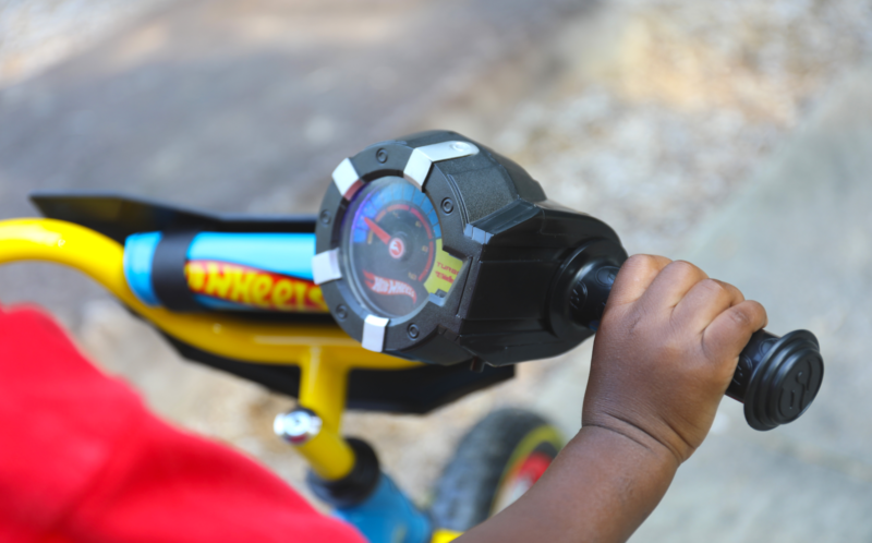 12 Inch Boys Hot Wheels Kids Bike with Rev Grip Blue - Fresh Stock Dated October 2025
