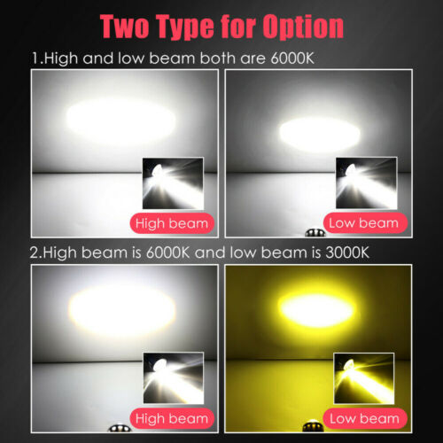 H4 9003 HB2 LED Motorcycle Headlight Bulb Kit HID Hi/Low Beam 6000K Super Bright - Fresh Stock Dated October 2025
