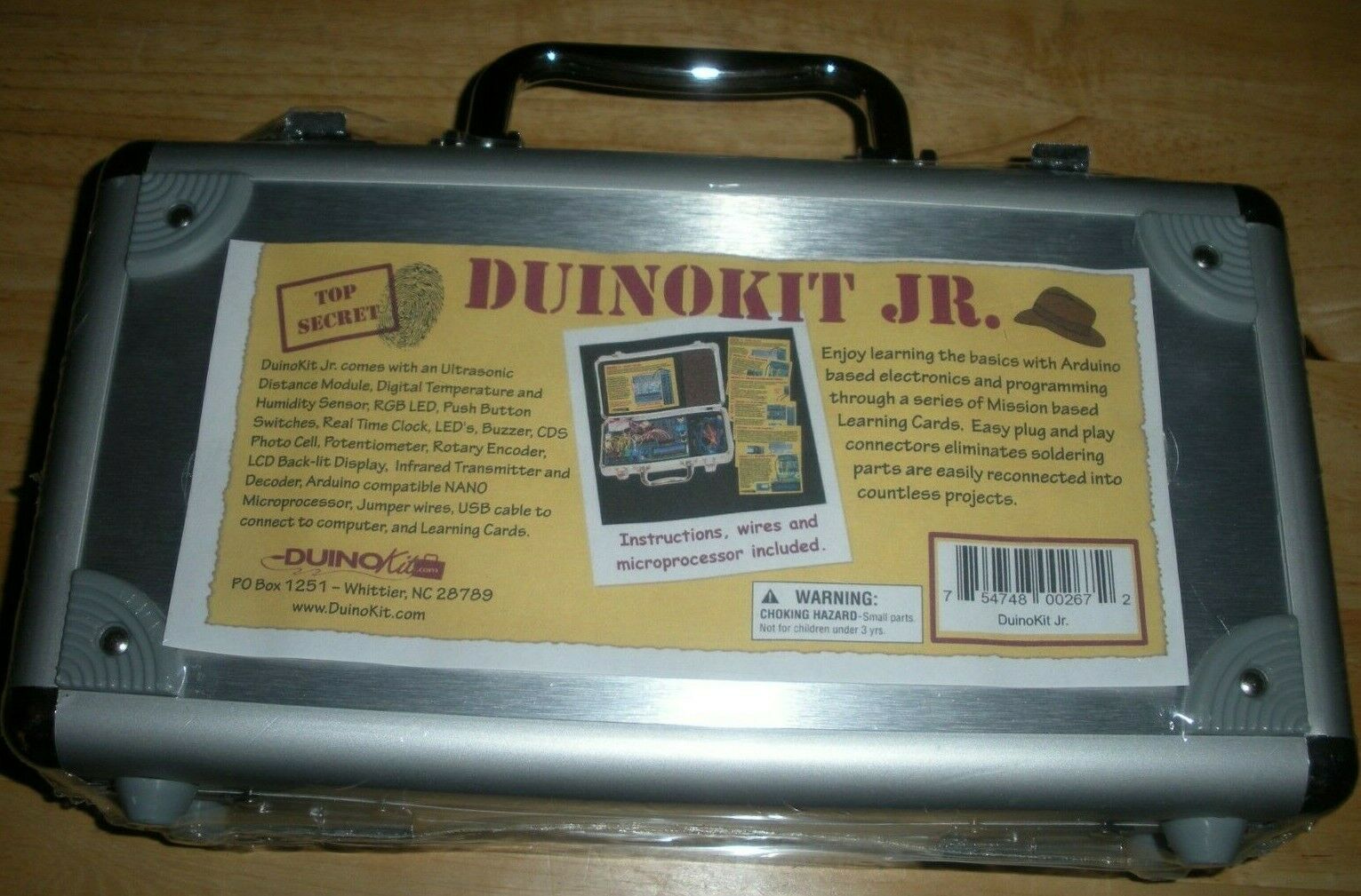 Duino Jr Electronics and Programming Learning Kit Arduino Based with Metal Case - Fresh Stock Dated October 2025