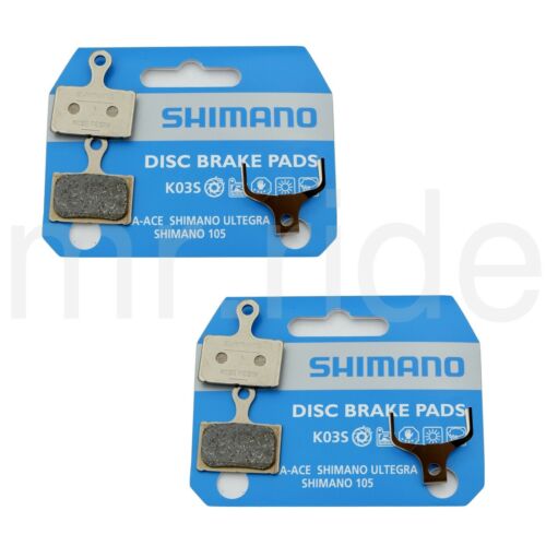2Pair Shimano Bike Disc Brake Resin Pad K03S BR-R9170,BR-R8070,BR-RS805,BR-RS505 - Fresh Stock Dated October 2025