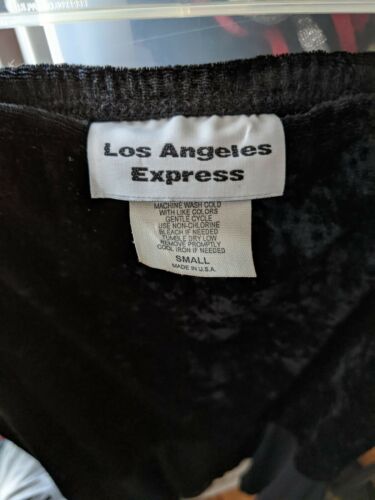 NOS Vintage 90s crushed velvet and mesh midi skirt size small - Fresh Stock Dated October 2025
