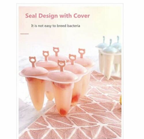 New Set Of 3 Silicone Popsicle Molds With 6 Cavity BPA Free - Fresh Stock Dated October 2025