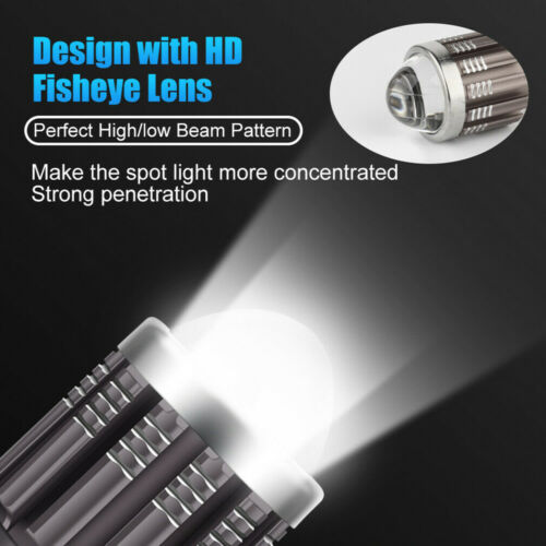 H4 9003 HB2 LED Motorcycle Headlight Bulb Kit HID Hi/Low Beam 6000K Super Bright - Fresh Stock Dated October 2025