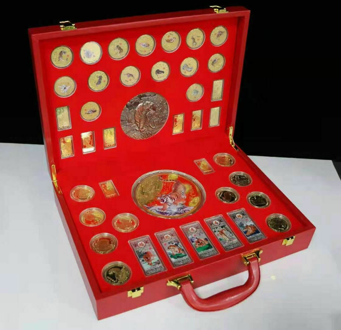 42pcs New 2022 China Zodiac Tiger Silver bar Coins Set - Fresh Stock Dated October 2025