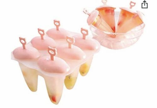 New Set Of 3 Silicone Popsicle Molds With 6 Cavity BPA Free - Fresh Stock Dated October 2025
