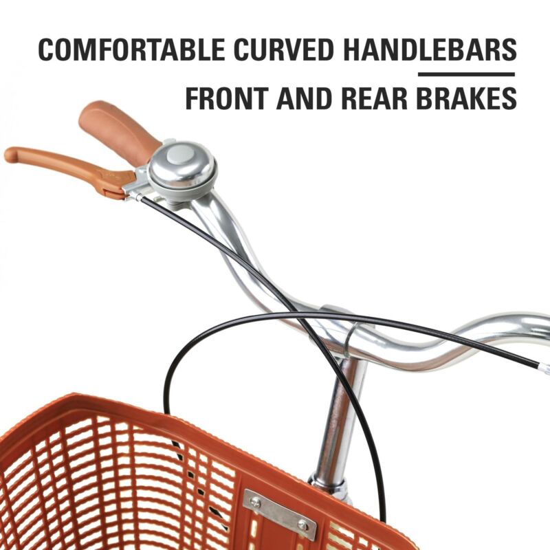 Beach Cruiser Bike 26 Inch Bicycle Step-through Frame Comfort Classic Ride - Fresh Stock Dated October 2025
