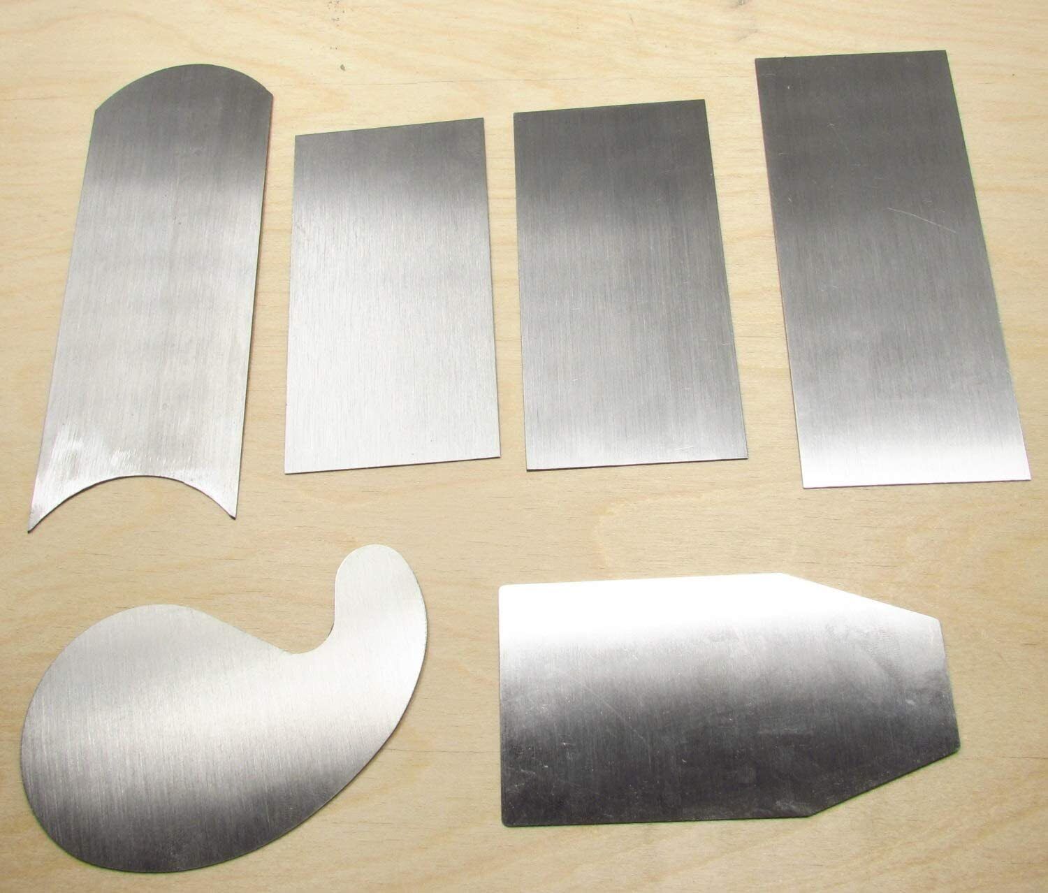 6 Piece Cabinet Scraper Set for Woodworking Fine cutting Flexible Durable Steel - Fresh Stock Dated October 2025