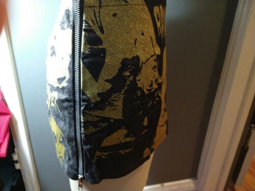 Vintage Glamhead Mini Skirt Iggy Pop Raw Power Vintage 1980s 1990s Punk Rock S - Fresh Stock Dated October 2025