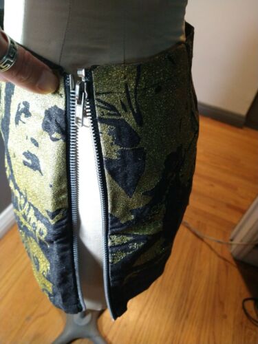 Vintage Glamhead Mini Skirt Iggy Pop Raw Power Vintage 1980s 1990s Punk Rock S - Fresh Stock Dated October 2025