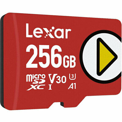 Lexar PLAY 256GB microSDXC UHS-I Memory Card, Up to 150MB/s Read - Fresh Stock Dated October 2025