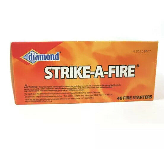 Diamond Strike A Fire Flame Starters Strike on Box Lot of 3 - Fresh Stock Dated October 2025