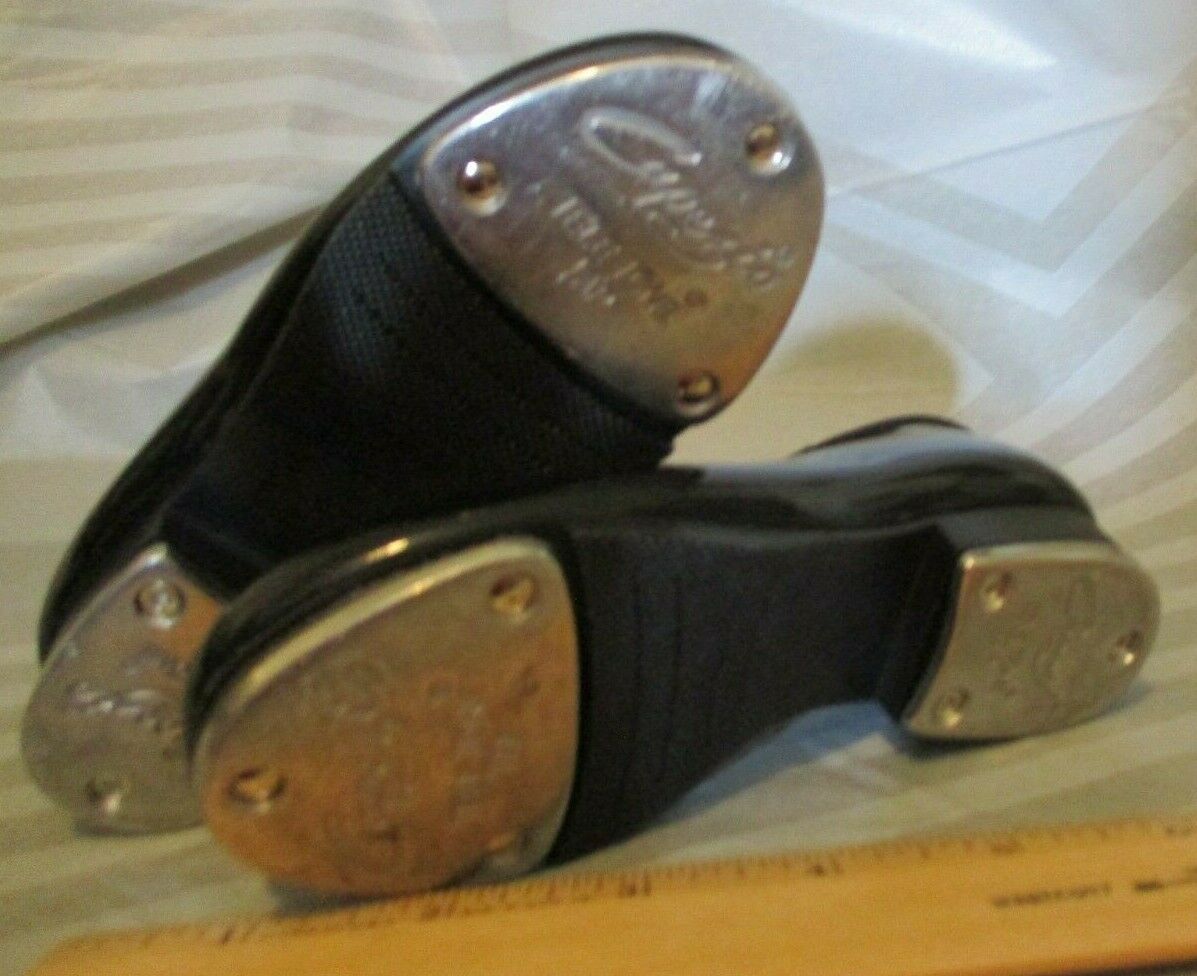 Capezio Black Faux Patent TELE TONE Mary Jane Shoes Girls Size 7.5 M - Fresh Stock Dated October 2025