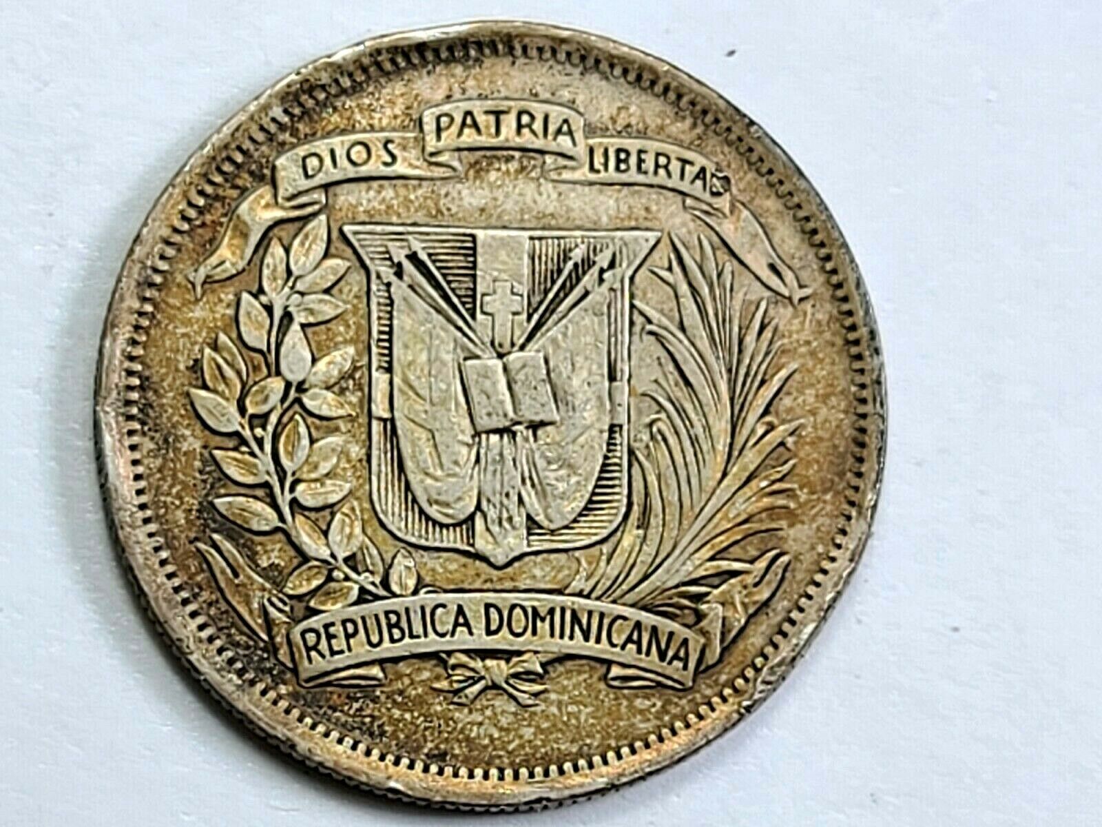 1937 Dominican Republic Silver 1/2 Half Peso ☆Low 500K Mintage☆  BXD5 - Fresh Stock Dated October 2025