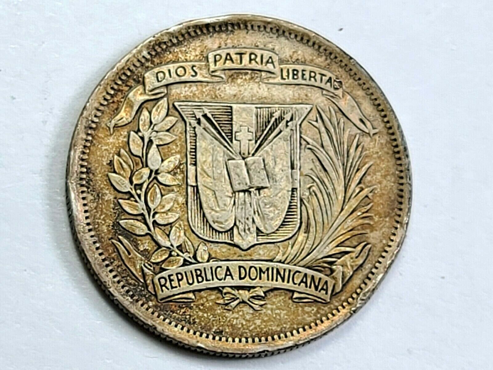 1937 Dominican Republic Silver 1/2 Half Peso ☆Low 500K Mintage☆  BXD5 - Fresh Stock Dated October 2025