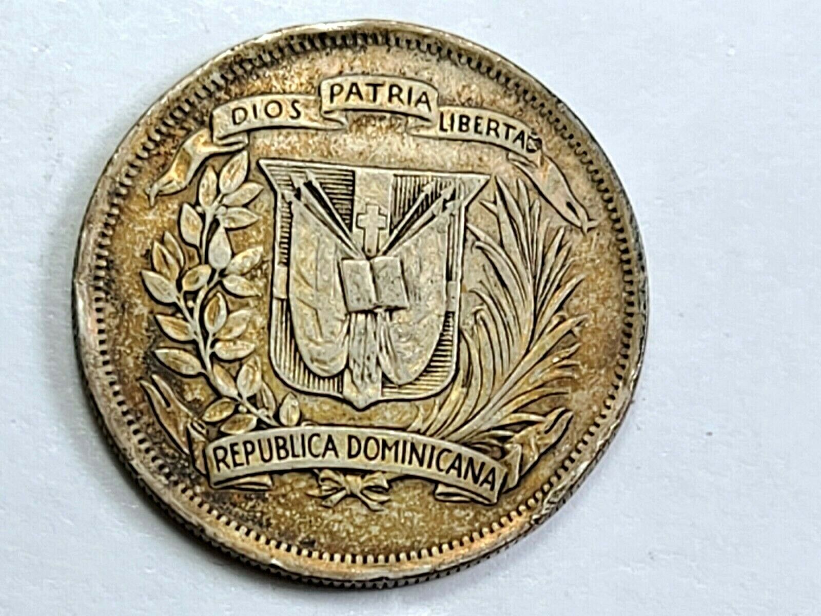 1937 Dominican Republic Silver 1/2 Half Peso ☆Low 500K Mintage☆  BXD5 - Fresh Stock Dated October 2025