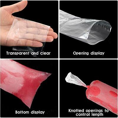Ice Popsicle Bags Disposable Ice Pop Mold Bags Plastic Ice Candy Bags for Mak... - Fresh Stock Dated October 2025