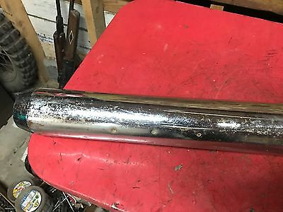Yamaha RD125 Exhaust Pipe Muffler  RD 125  Right Side 466-14721 - Fresh Stock Dated October 2025