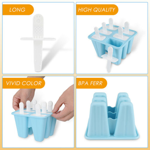 Homemade Popsicle Molds Shapes, Silicone Frozen Ice Popsicle Maker-BPA Free NEW - Fresh Stock Dated October 2025