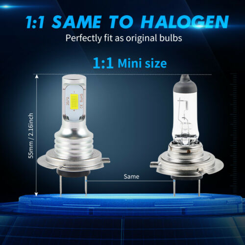 100W H7 LED Headlight Bulb For R1200GS Adventure 2004-2018 R1200S K1200S 05-08 - Fresh Stock Dated October 2025