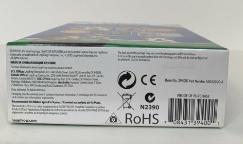 Leap Frog Leapster Explorer Camera and Video Recorder Accessory Part ~ New - Fresh Stock Dated October 2025