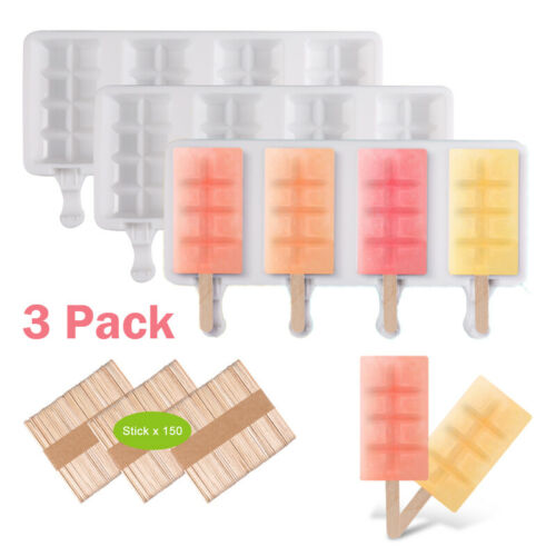 Homemade Popsicle Molds Shapes, Silicone Frozen Ice Popsicle Maker-BPA Free NEW - Fresh Stock Dated October 2025