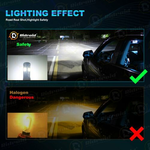 Fanless H4 9003 LED Headlight Hi/Low Beam 6000K Bulb FOR Motorcycle Super Bright - Fresh Stock Dated October 2025