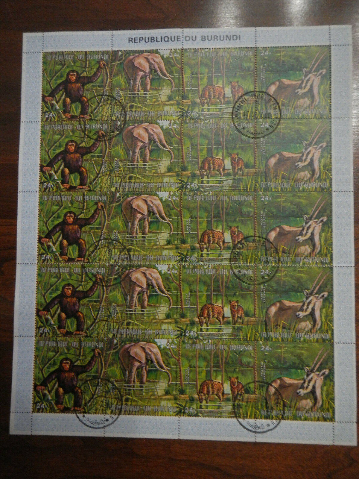 BURUNDI1971 ANIMALS #C149A-D, C150A-D PRECANCELED SHEETS RARE MNH - Fresh Stock Dated October 2025