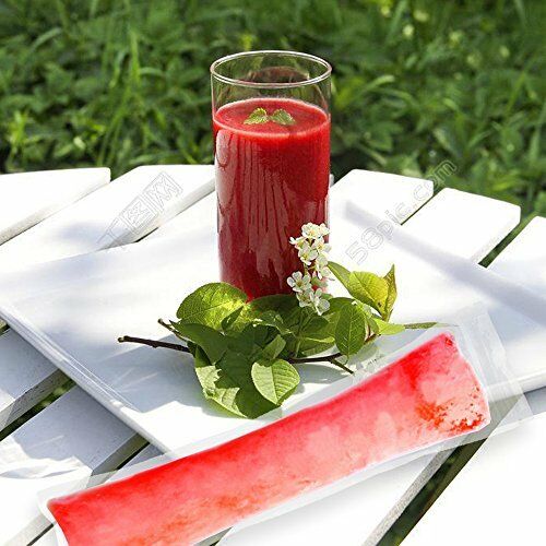 200PCS Ice Popsicle Molds Bags Disposable Candy Tube Zip-Lock Pouch Freeze Pops - Fresh Stock Dated October 2025