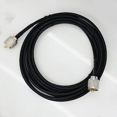 UHF Male (Plug) to UHF Male (Plug) RG58 Cable Assembly, 144 inch (12 ft) - Fresh Stock Dated October 2025