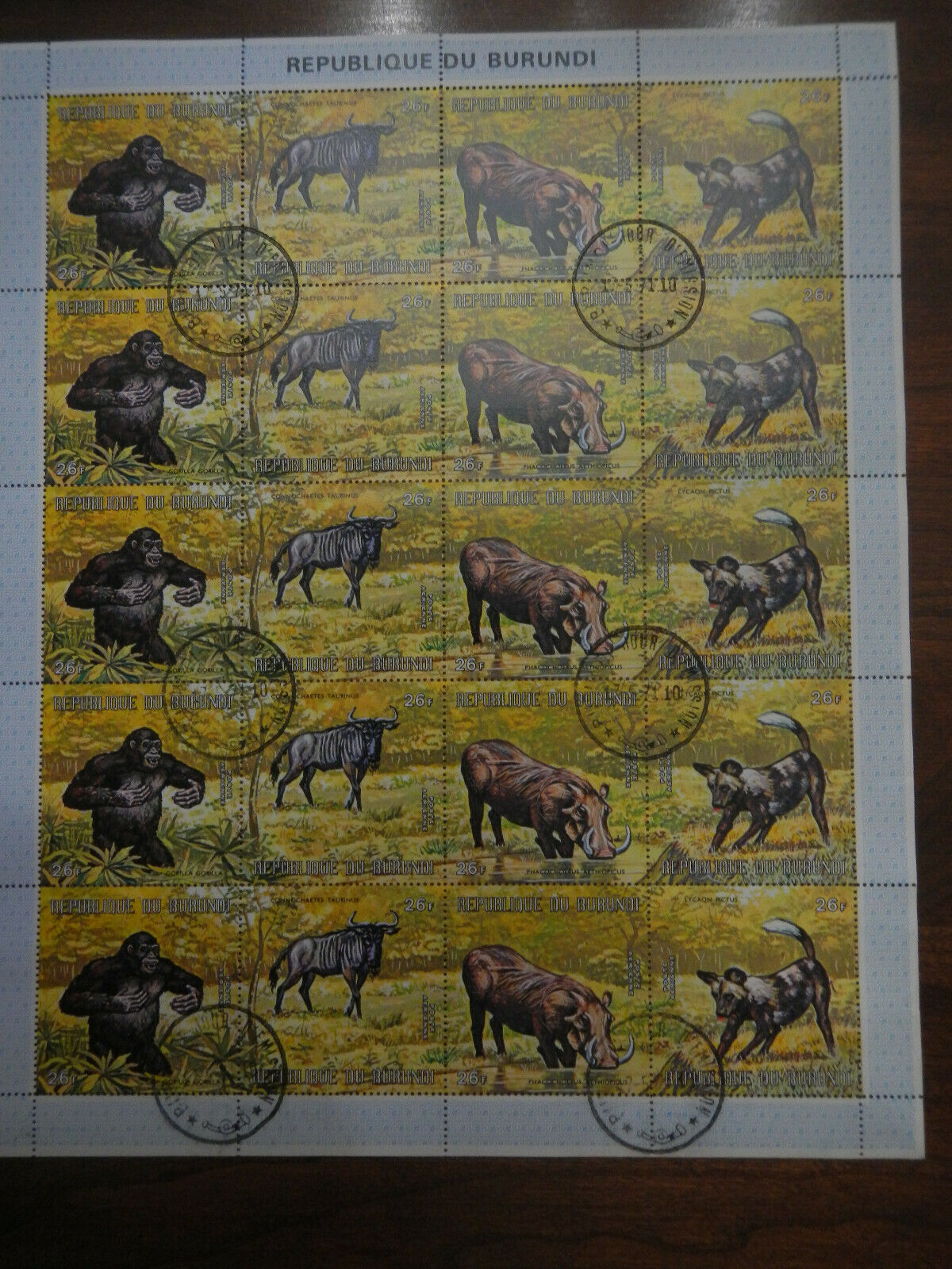 BURUNDI1971 ANIMALS #C149A-D, C150A-D PRECANCELED SHEETS RARE MNH - Fresh Stock Dated October 2025