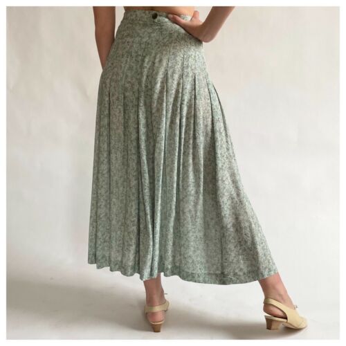 Vintage Perry Ellis Portfolio Silk/Rayon Drop Pleat Skirt Made in Italy NOS - Fresh Stock Dated October 2025