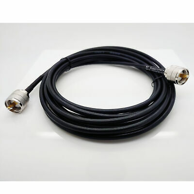 UHF Male (Plug) to UHF Male (Plug) RG58 Cable Assembly, 144 inch (12 ft) - Fresh Stock Dated October 2025