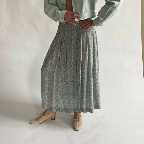 Vintage Perry Ellis Portfolio Silk/Rayon Drop Pleat Skirt Made in Italy NOS - Fresh Stock Dated October 2025