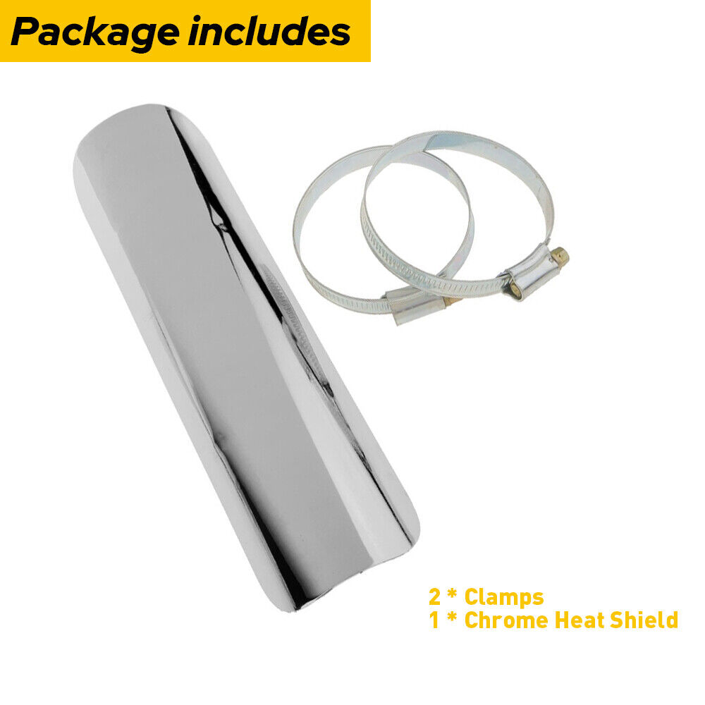 Exhaust Muffler Pipe Heat Shield Cover Protector Chrome for BMW Motorcycle US - Fresh Stock Dated October 2025