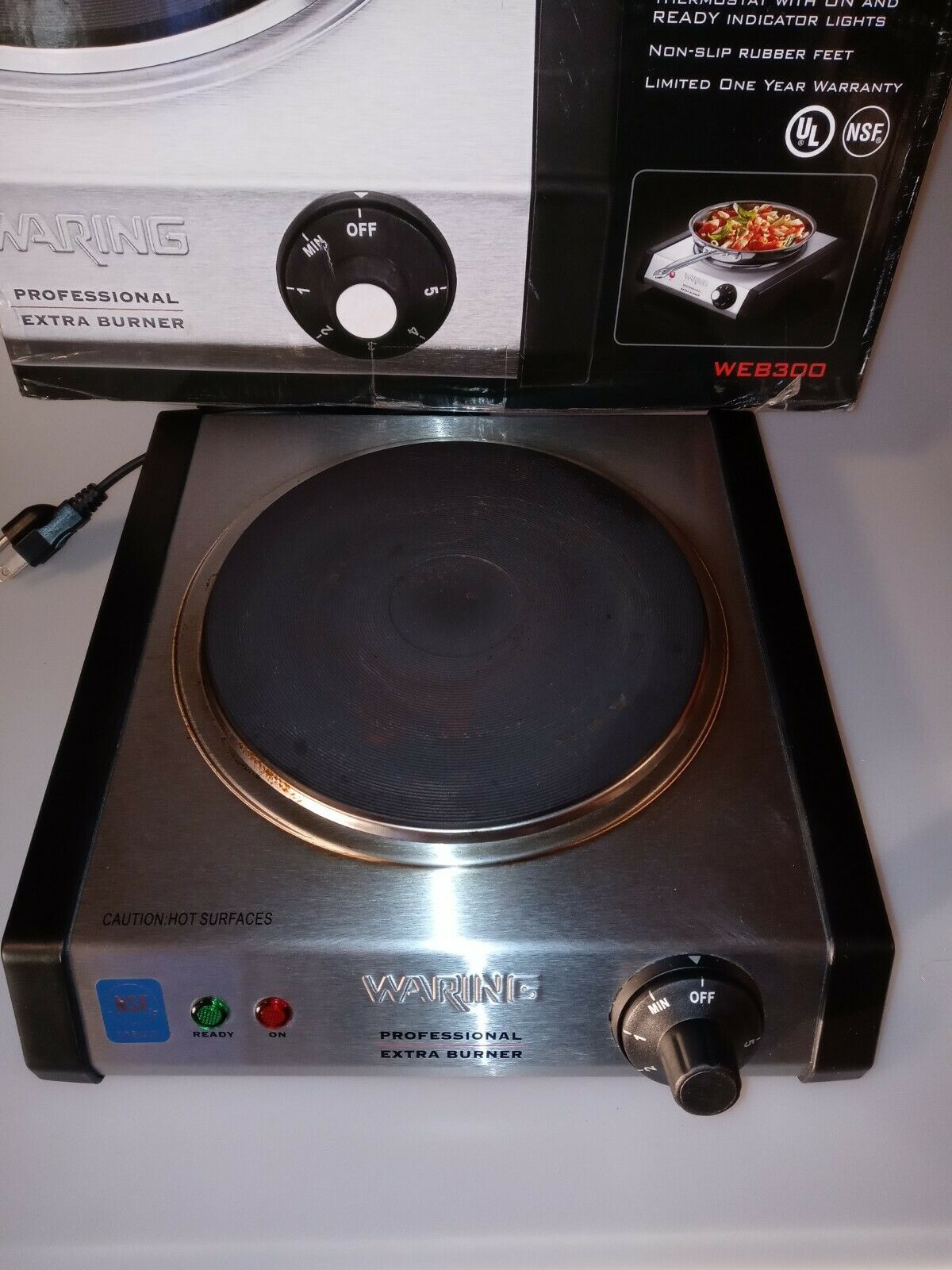 Waring Single Commercial Grade Bruner WEB300 1300W - FAST SHIPPING USA - Fresh Stock Dated October 2025