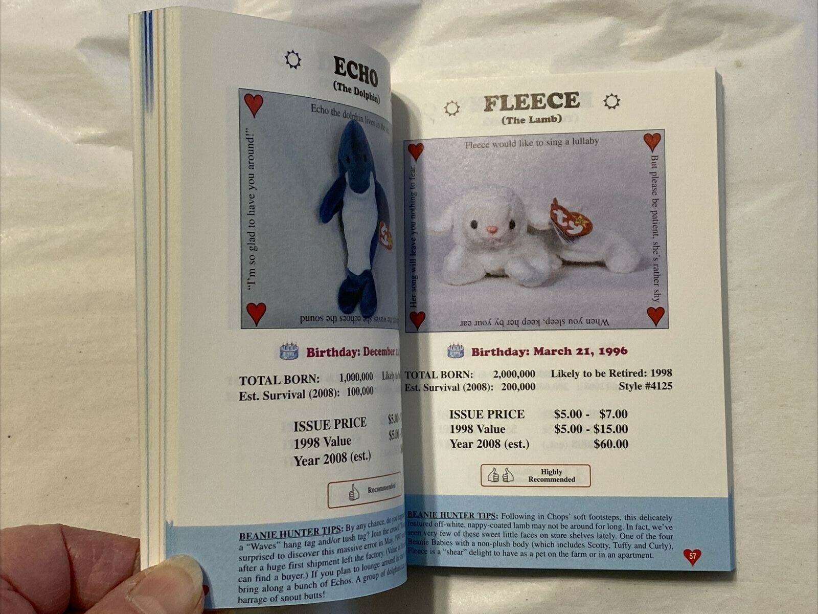 The Beanie Baby Handbook 1998 Scholastic Pocket Edition by Les&Sue Fox 1st Print - Fresh Stock Dated October 2025
