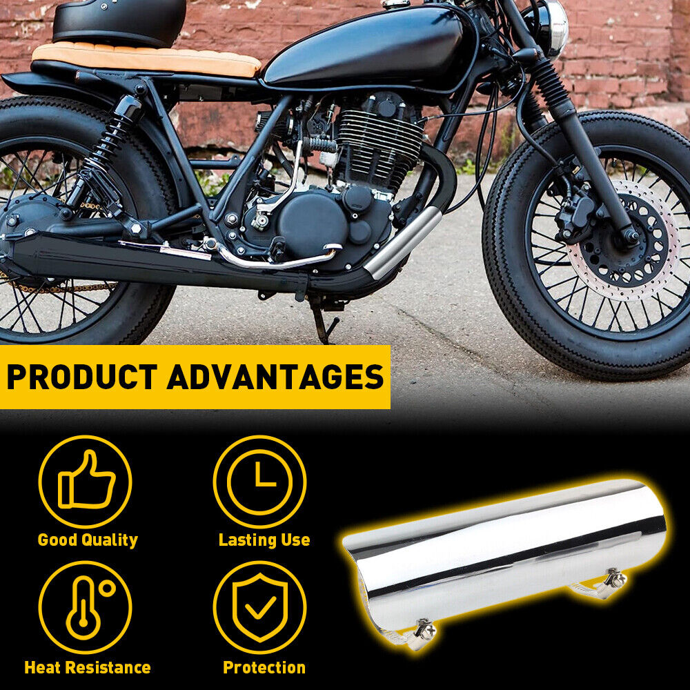 Exhaust Muffler Pipe Heat Shield Cover Protector Chrome for BMW Motorcycle US - Fresh Stock Dated October 2025