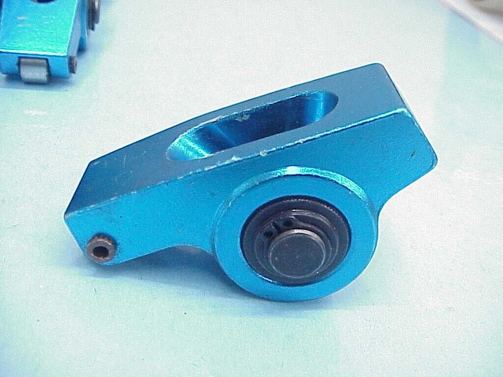16 Blue Aluminum Roller Rockers for Big Block Chevy 396-454 - Fresh Stock Dated October 2025