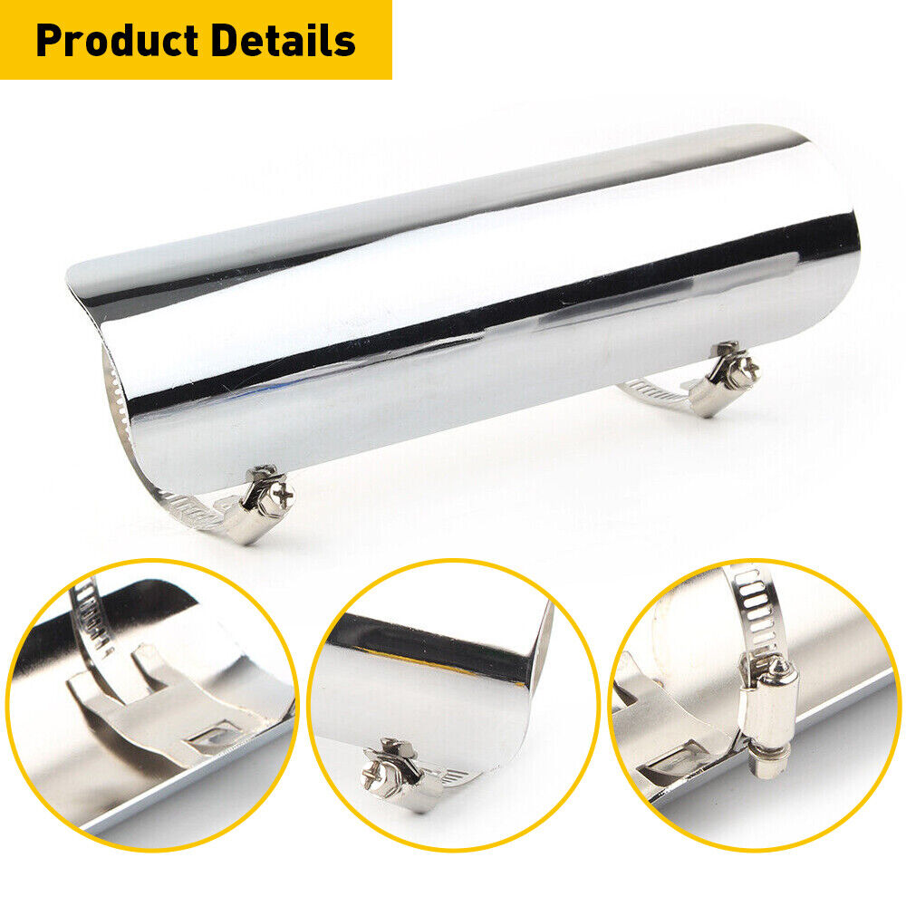 Exhaust Muffler Pipe Heat Shield Cover Protector Chrome for BMW Motorcycle US - Fresh Stock Dated October 2025