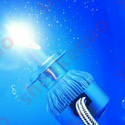 H7 LED Headlight Bulbs For Yamaha YZF-R6 2003-15 YZF-R1 2007-14 8000K Ice Blue K - Fresh Stock Dated October 2025