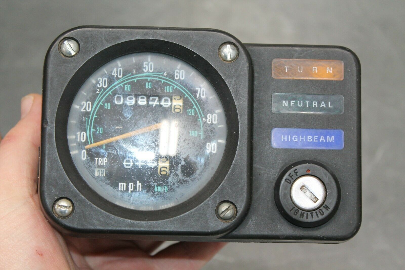 Nice OEM 1979 Honda XL185 XL 185 Speedometer OEM Used - Fresh Stock Dated October 2025