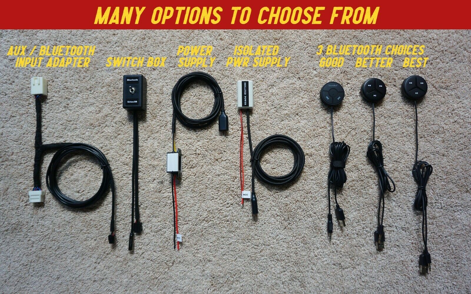 G37 and G35 AUX Input + BLUETOOTH Adapter Car Kits. INFINITI 3.5mm BT Audio, OWC - Fresh Stock Dated October 2025