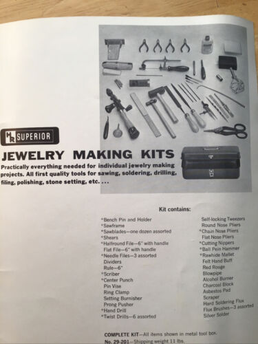 Lot of jewelers hand tools ,Jewelry Making Kit - Fresh Stock Dated October 2025