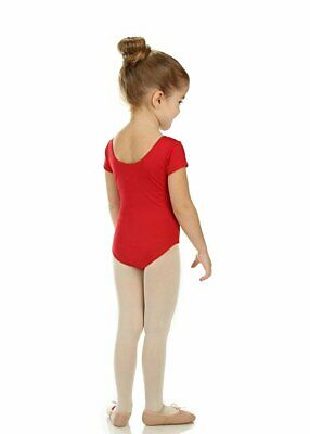 Elowel Kids Girls' Basic Short Sleeve Leotard (Size 2-14 Years) Multiple Colors - Fresh Stock Dated October 2025