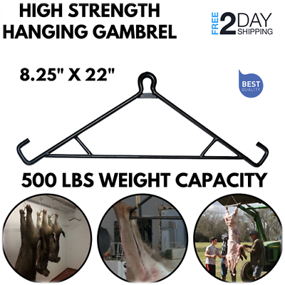 500 Lbs Juego Colgante Gambrel Game Deer Hog Goat Hook Hanger Hunting Lift Tool - Fresh Stock Dated October 2025