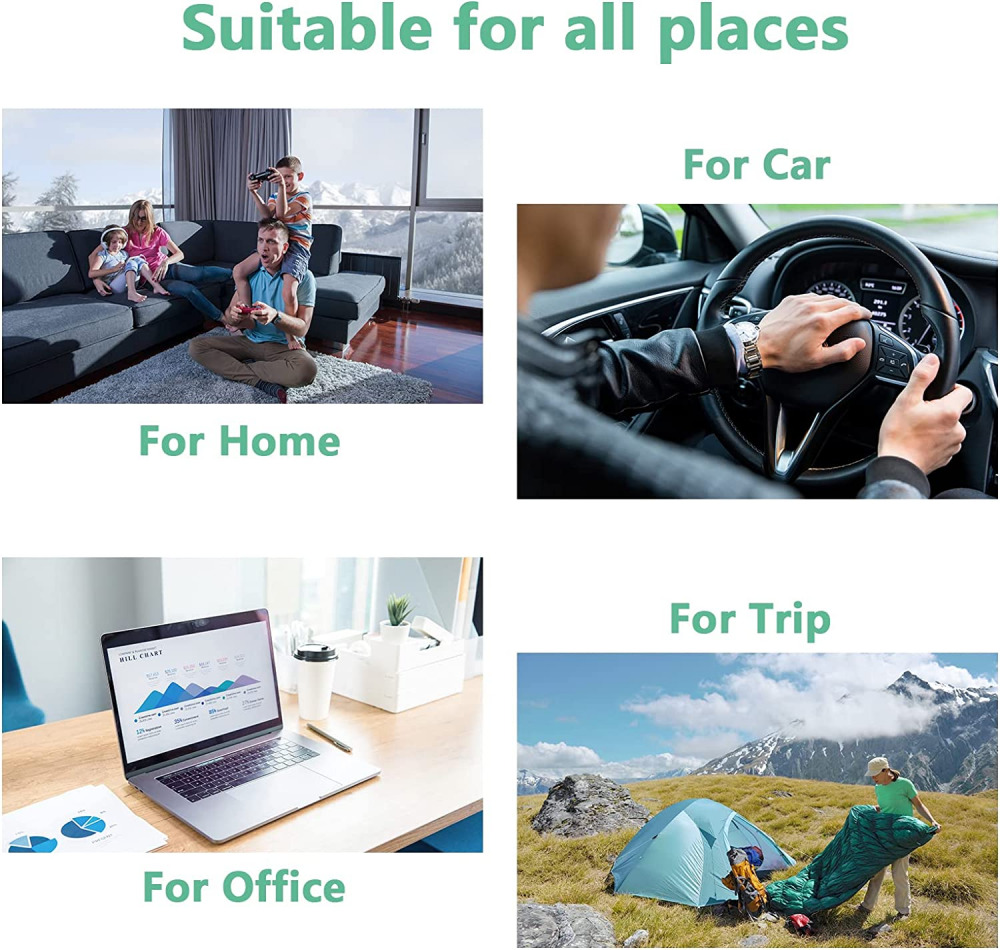 4-Pack 6FT USB C Charger Cable Cord,3.1A Rapid Charging Nylon Black*2+Green*2 - Fresh Stock Dated October 2025