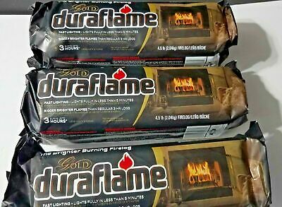 Duraflame Gold 3-hr Fire Log Bigger Brighter 4.5 lbs Each - 2 Pack - Fresh Stock Dated October 2025